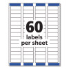 Easy Peel White Address Labels W/ Sure Feed Technology, Laser Printers, 0.66 X 1.75, White, 60/Sheet, 100 Sheets/Pack
