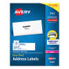 Easy Peel White Address Labels W/ Sure Feed Technology, Laser Printers, 1.33 X 4, White, 14/Sheet, 100 Sheets/Box