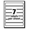Removable File Folder Labels With Sure Feed Technology, 0.66" x 3.44", White, 7/Sheet, 36 Sheets/Pack