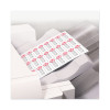 Copier Mailing Labels, Copiers, 1.38 X 2.81, White, 24/Sheet, 100 Sheets/Box
