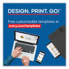 Printable Microperforated Business Cards With Sure Feed Technology, Laser, 2 x 3.5, White, 10/Sheet, 25 Sheets/Pack