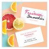 Printable Microperforated Business Cards With Sure Feed Technology, Laser, 2 x 3.5, White, 10/Sheet, 25 Sheets/Pack