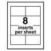 Name Badge Insert Refills, Horizontal/Vertical, 2 1/4 X 3 1/2, White, 400/Box