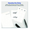 Erasable Id Labels, Inkjet/Laser Printers, 0.88 X 2.88, White, 8/Sheet, 10 Sheets/Pack