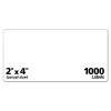 Repositionable Shipping Labels W/Sure Feed, Inkjet/Laser, 2 X 4, White, 1000/Box