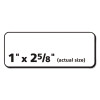Matte Clear Easy Peel Mailing Labels W/ Sure Feed Technology, Laser Printers, 1 X 2.63, Clear, 30/Sheet, 50 Sheets/Box