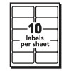 Matte Clear Easy Peel Mailing Labels W/ Sure Feed Technology, Laser Printers, 2 X 4, Clear, 10/Sheet, 50 Sheets/Box