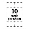 Clean Edge Business Cards Value Pack, Laser, 2 x 3.5, White, 10 Cards/Sheet, 100 Sheets/Box