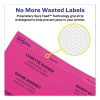 High-Visibility Permanent Laser Id Labels, 2 x 4, Neon Assorted, 500/Pack