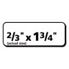 White Address Labels W/ Sure Feed Technology For Laser Printers, Laser Printers, 0.5 X 1.75, White, 80/Sheet, 250 Sheets/Box