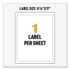 Ultraduty Ghs Chemical Waterproof And Uv Resistant Labels, 8.5 x 11, White, 500/Pack