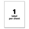 Ultraduty Ghs Chemical Waterproof And Uv Resistant Labels, 8.5 X 11, White, 50/Pack