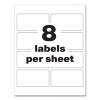 Permatrack Destructible Asset Tag Labels, Laser Printers, 2 X 3.75, White, 8/Sheet, 8 Sheets/Pack