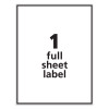 Removable Multi-Use Labels, Inkjet/Laser Printers, 8.5 X 11, White, 25/Pack