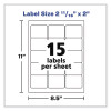 Laser/Inkjet 3.5" Diskette Labels, White, 375/Pack