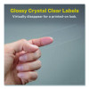 Glossy Clear Easy Peel Mailing Labels W/ Sure Feed Technology, Inkjet/Laser Printers, 1 X 2.63, 30/Sheet, 10 Sheets/Pack