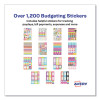 Budgeting Planner Stickers, Assorted Sizes And Colors, 1,224/Pack