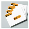 Vibrant Laser Color-Print Labels w/ Sure Feed, 0.75 x 2.25, White, 750/Pk