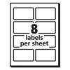 Vibrant Laser Color-Print Labels w/ Sure Feed, 2 x 3.75, White, 200/Pk
