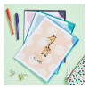Corner Lock Document Sleeves, Letter Size, Assorted Colors, 6/Pack