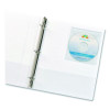 Self-Adhesive Media Pockets, 1 Disc Capacity, Clear, 10/Pack