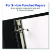 Page Size Heavyweight Three-Hole Punched Sheet Protector, Top Load 8.5 x 11 Insert, Nonglare Clear Front, 50/Box