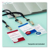 Secure Top Heavy-Duty Badge Holders, Vertical, 3w X 4h, Clear, 25/Pack