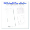 Necklace-Style Badge Holder W/Laser/Inkjet Insert, Top Load, 4 X 3, We, 50/Box