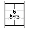 Pin-Style Badge Holder With Laser/Inkjet Insert, Top Load, 4 X 3, White, 100/Box