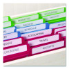 Permanent Trueblock File Folder Labels With Sure Feed Technology, 0.66 X 3.44, White, 30/Sheet, 60 Sheets/Box