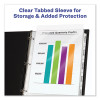 Print And Apply Index Maker Clear Label Sheet Protector Dividers With White Tabs, 8-Tab, 11 X 8.5, Clear, 1 Set
