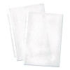 Mini Size Heavyweight Diamond Clear Sheet Protector, Side: 7-Hole Punched, Top Load 8.5 x 5.5 Insert, Clear Front, 25/Pack