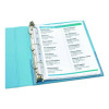 Mini Size Heavyweight Diamond Clear Sheet Protector, Side: 7-Hole Punched, Top Load 8.5 x 5.5 Insert, Clear Front, 25/Pack