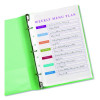 Mini Size Heavyweight Diamond Clear Sheet Protector, Side: 7-Hole Punched, Top Load 8.5 x 5.5 Insert, Clear Front, 25/Pack