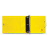 Ultraduty Safety Data Sheet Binders With Chain, 3 Rings, 3" Capacity, 11 x 8.5, Yellow/Red