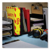 Ultraduty Safety Data Sheet Binders With Chain, 3 Rings, 3" Capacity, 11 x 8.5, Yellow/Red