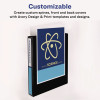 Heavy-Duty View Binder With Durahinge And One Touch Ezd Rings, 3 Rings, 1" Capacity, 11 X 8.5, Black