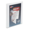 Heavy-Duty View Binder With Durahinge And One Touch Slant Rings, 3 Rings, 0.5" Capacity, 11 X 8.5, White