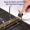 Heavy-Duty Non-View Binder With Durahinge And Locking One Touch Ezd Rings, 3 Rings, 4" Capacity, 11 X 8.5, Blue
