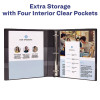 Heavy-Duty Non-View Binder With Durahinge And Locking One Touch Ezd Rings, 3 Rings, 4" Capacity, 11 X 8.5, Blue