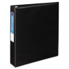 Heavy-Duty Non-View Binder With Durahinge And One Touch Ezd Rings, 3 Rings, 1.5" Capacity, 11 X 8.5, Black