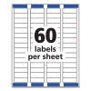 Easy Peel White Address Labels W/ Sure Feed Technology, Inkjet Printers, 0.66 X 1.75, White, 60/Sheet, 25 Sheets/Pack