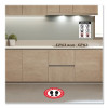Preprinted Surface Safe Wall Decals, 7 X 10, Prevent Germs From Spreading, White/Black Face, Black Graphics, 5/Pack