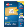 Shipping Labels W/ Trueblock Technology, Inkjet Printers, 3.33 X 4, White, 6/Sheet, 100 Sheets/Box