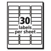 Matte Clear Easy Peel Mailing Labels W/ Sure Feed Technology, Inkjet Printers, 1 X 2.63, Clear, 30/Sheet, 25 Sheets/Pack