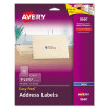 Matte Clear Easy Peel Mailing Labels W/ Sure Feed Technology, Inkjet Printers, 1 X 2.63, Clear, 30/Sheet, 25 Sheets/Pack