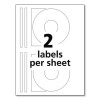 Dvd Film Labels, Matte White, 20/Pack