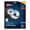 Dvd Film Labels, Matte White, 20/Pack