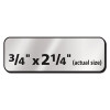 Foil Mailing Labels, Inkjet Printers, 0.75 X 2.25, Silver, 30/Sheet, 10 Sheets/Pack