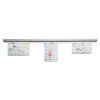 Grip-A-Strip Display Rails, 1.5" x 48", Satin Aluminum